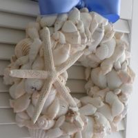 couronne de décor de coquille