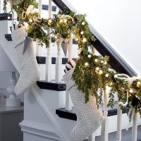 Escaliers de décoration dans une maison de campagne