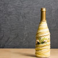 Scrap bottle decor