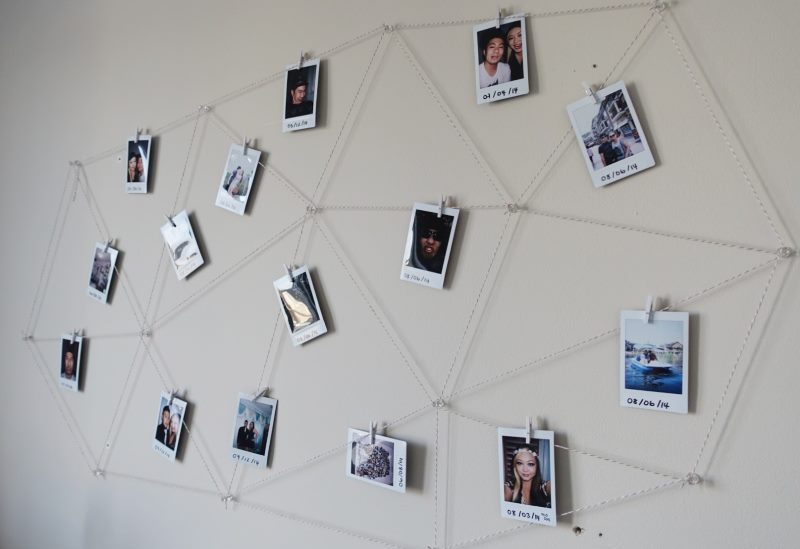 Décorer un mur avec des photos sans bordure